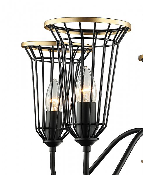 Подвесная люстра Блис 4016/5P-BK-GD