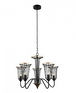 Подвесная люстра Блис 4016/5P-BK-GD