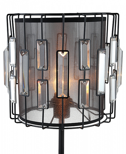 Настольная лампа Аглая 0001/1TM-BK