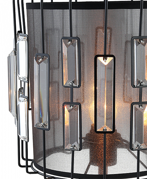 Настольная лампа Аглая 0001/1TM-BK