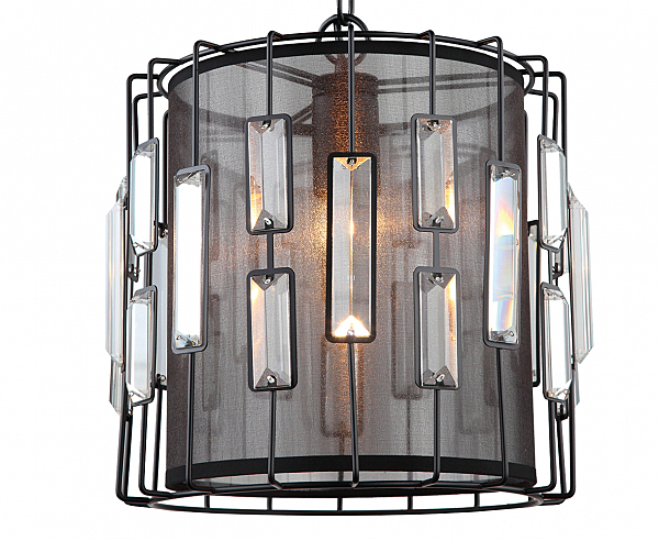 Светильник подвесной Аглая 0001/1PM-BK