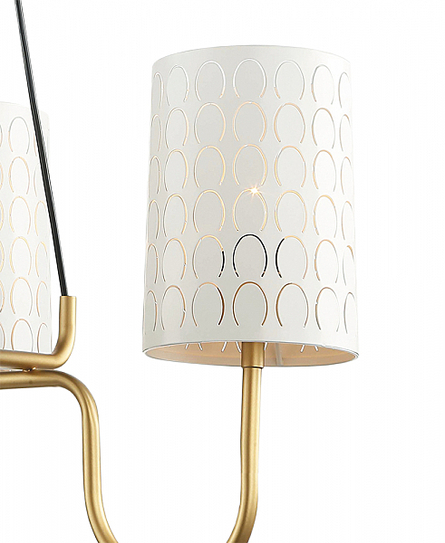 Подвесная люстра Айла 4003/4P-GD-WT