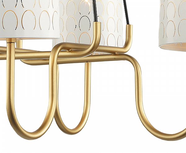 Подвесная люстра Айла 4003/4P-GD-WT