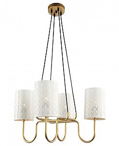 Подвесная люстра Айла 4003/4P-GD-WT