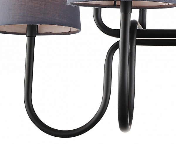 Подвесная люстра Сиринга 4006/4P-BK-GR-BL