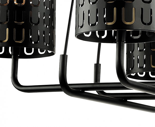 Подвесная люстра Тейл 4002/4P-BK-GR