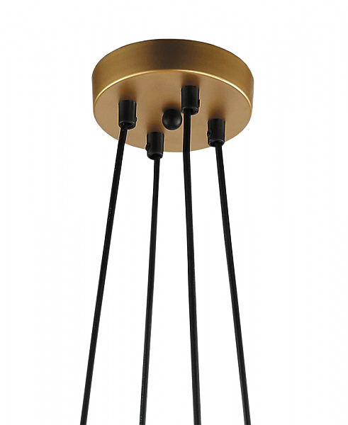 Подвесная люстра Аврил 4004/4P-GD-WT