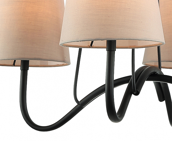 Подвесная люстра Твинкл 4010/4P-BK-LGR