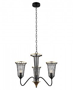 Подвесная люстра Блис 4016/3P-BK-GD
