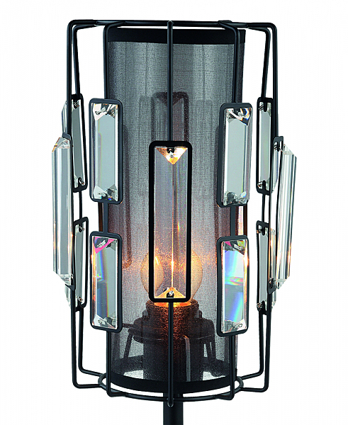 Настольная лампа Аглая 0001/1TS-BK