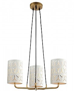 Подвесная люстра Аврил 4004/3P-GD-WT