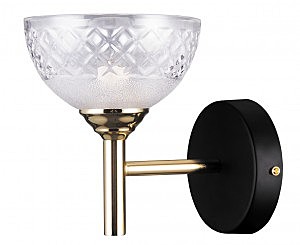 Настенное бра Лефевр 3301/1W-GD-BK