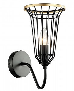 Настенное бра Блис 4016/1W-BK-GD