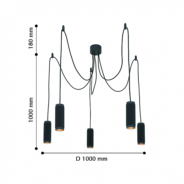 Светильник подвесной Kinescope 2452-5P