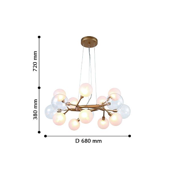 Подвесная люстра Babylon 2515-10P