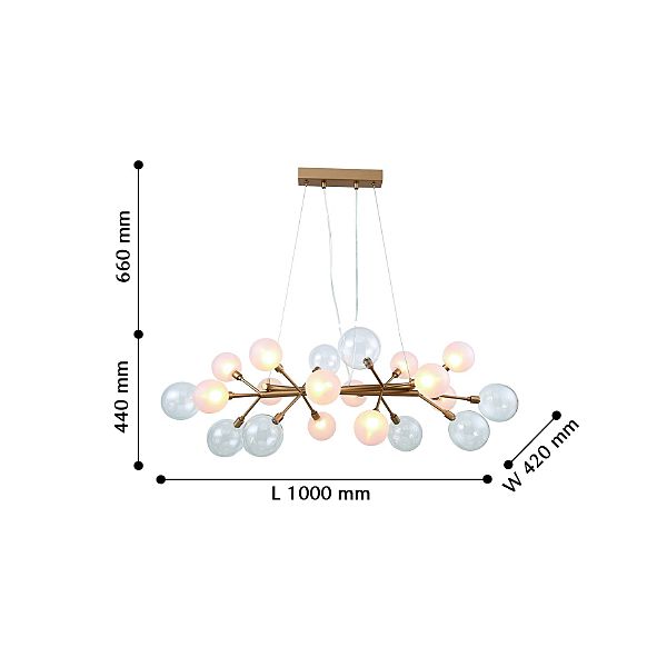 Подвесная люстра Babylon 2515-12P