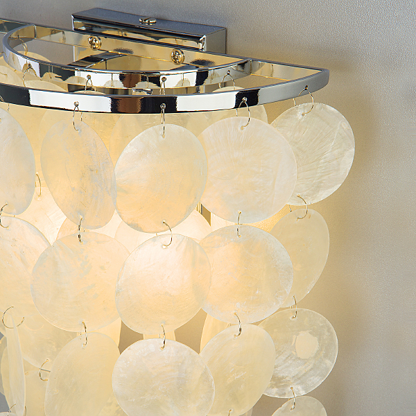 Настенное бра Sandra 60084/2 хром/перламутр