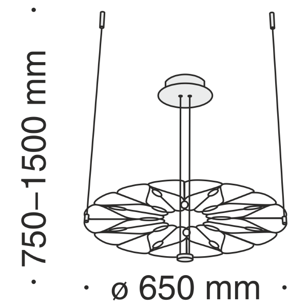 Светильник подвесной Volare MOD037PL-L16B