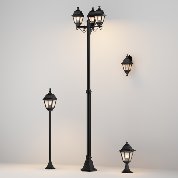 Столб фонарный уличный Abbey Road O003FL-01B