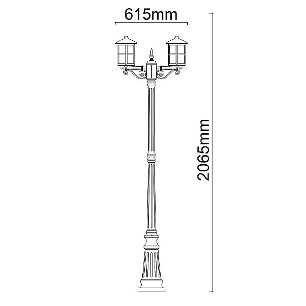 Столб фонарный уличный Телаур 806041202