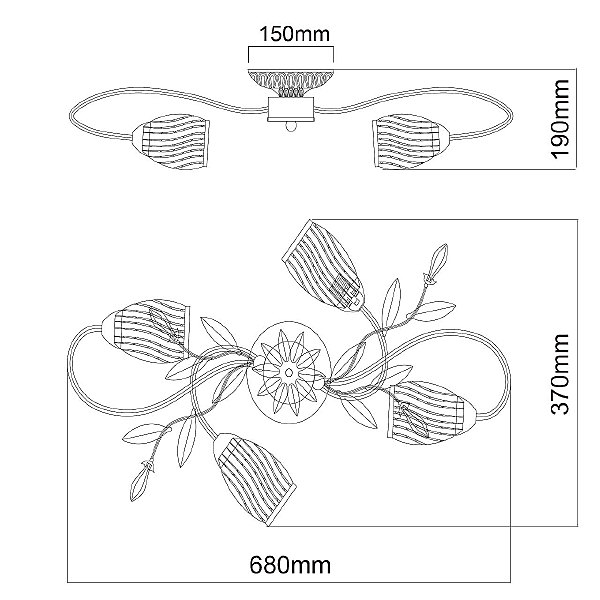 Потолочная люстра Верона 334013804