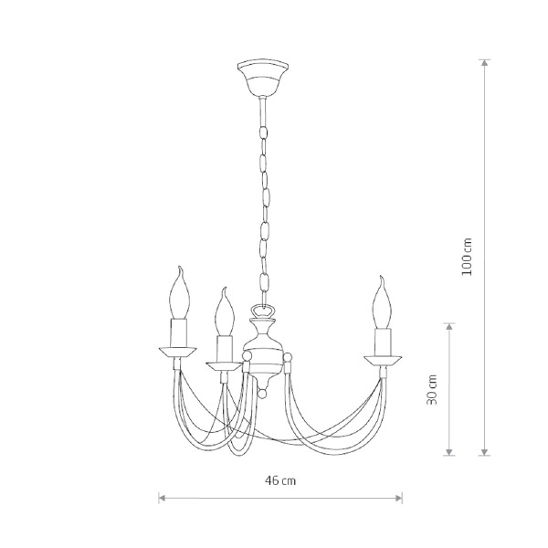 Подвесная люстра Ares 204