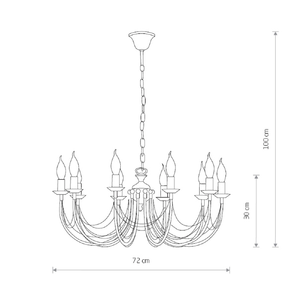 Подвесная люстра Ares 206