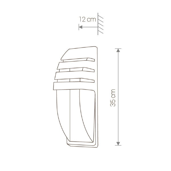 Уличный настенный светильник Mistral 3393