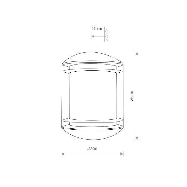 Уличный настенный светильник Quartz 3411