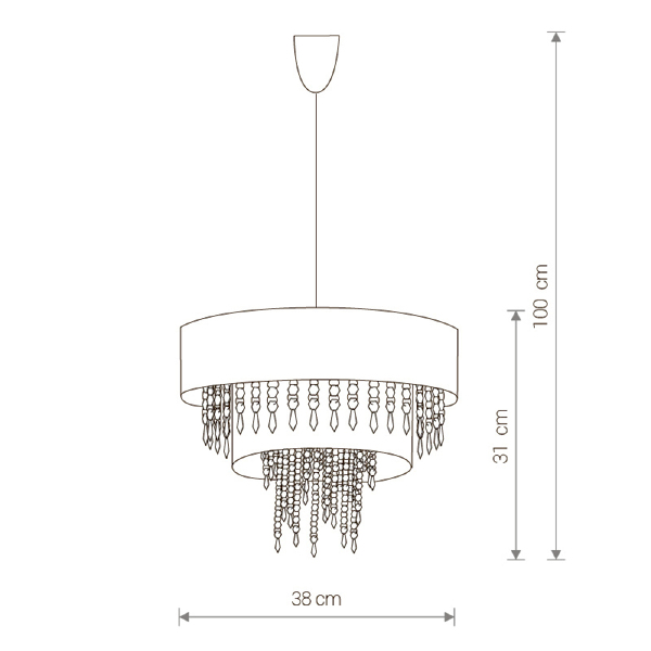 Подвесная люстра Toscana 4013