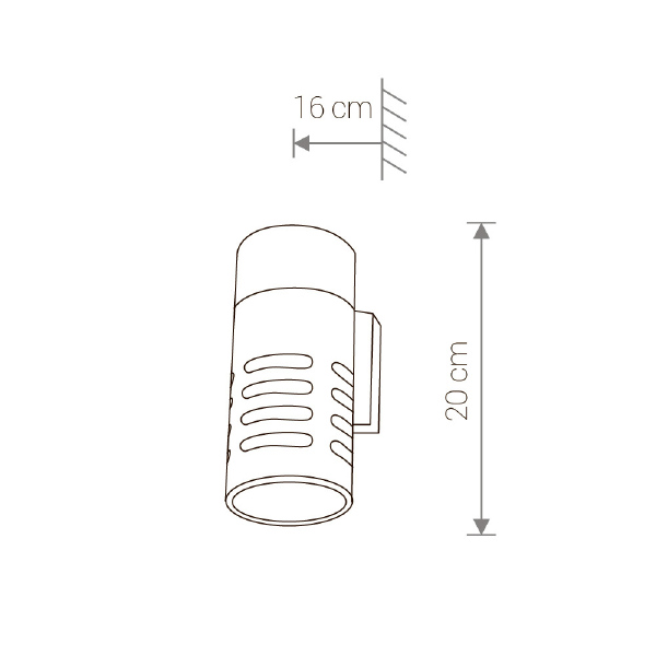 Уличный настенный светильник Mekong 4418