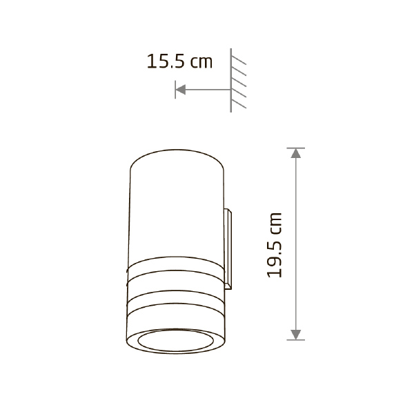 Уличный настенный светильник Sierra 4421