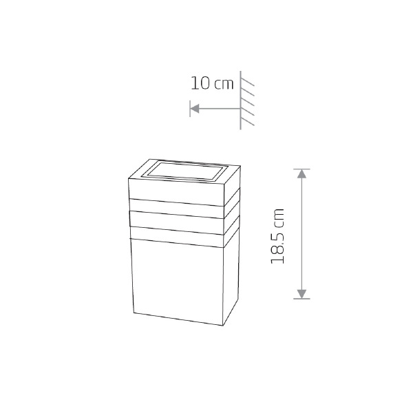Уличный настенный светильник Rio 4423