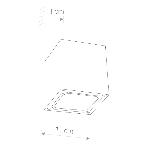 Уличный настенный светильник Khumbu 4443