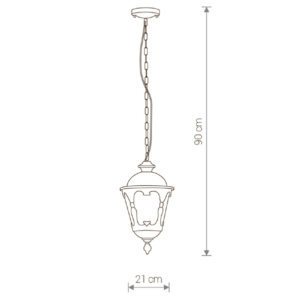 Уличный подвесной светильник Tybr 4684