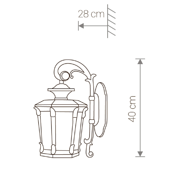Уличный настенный светильник Amur 4692