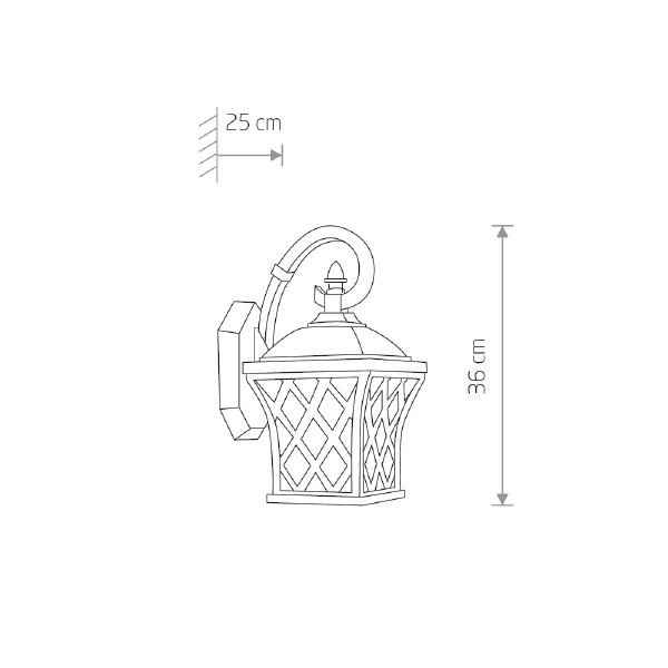 Уличный настенный светильник Tay 5292