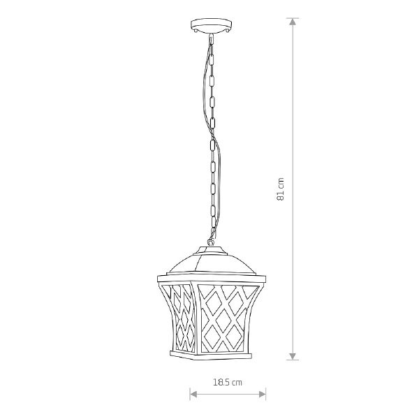 Уличный подвесной светильник Tay 5293
