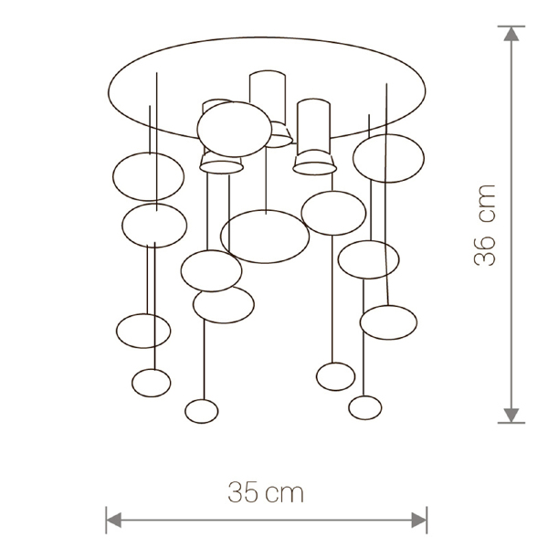 Потолочная люстра Salva 5424