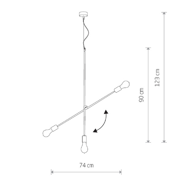 Подвесная люстра Sticks 6268