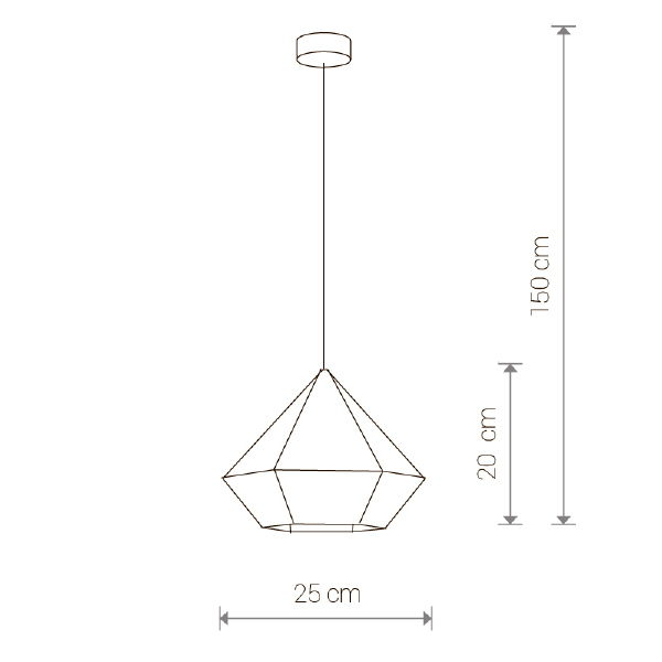 Светильник подвесной Diamond 6344