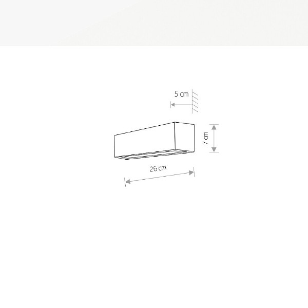Настенный светильник Straight Wall 6345