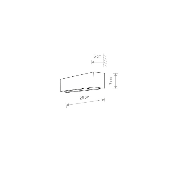 Настенный светильник Straight Wall 6354
