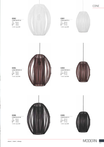 Светильник подвесной Cone 6365