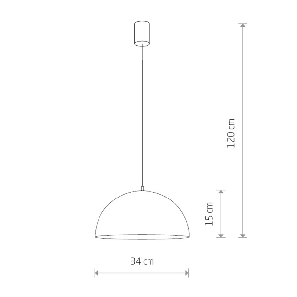 Светильник подвесной Hemisphere Rust S 6367