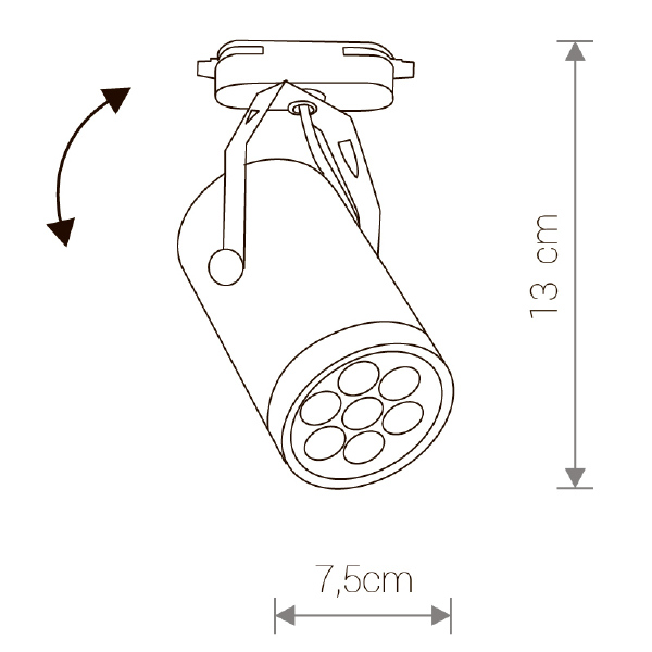 Трековый светильник Store Led 6825