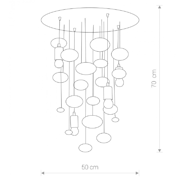 Люстра каскадная Salva 6846