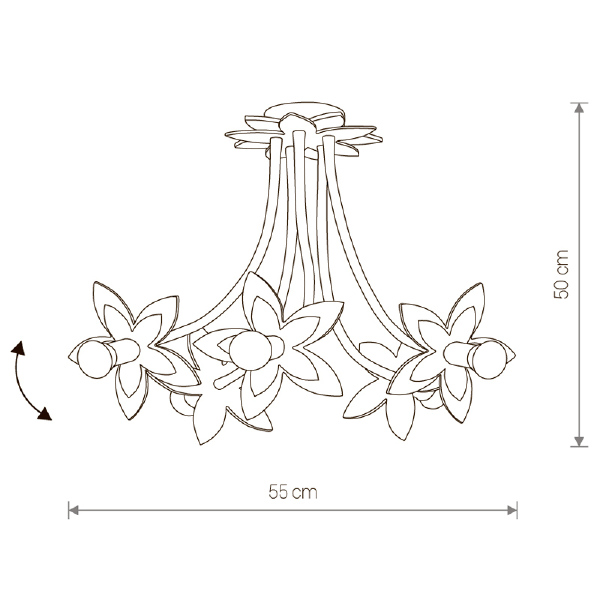 Потолочная люстра Flowers 6896