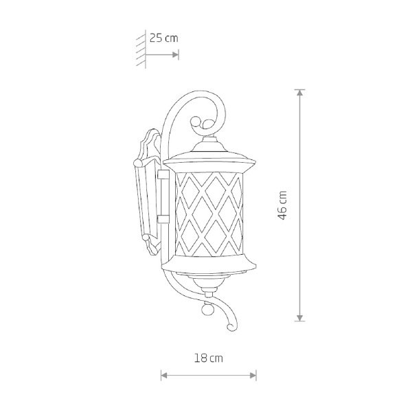 Уличный настенный светильник Lanter 6911