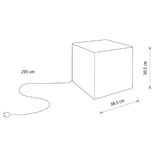 Уличный наземный светильник Cumulus Cube 8966